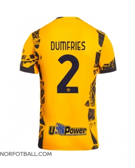 Billige Fotballdrakt Inter Milan Denzel Dumfries #2 Replika Tredjedrakt 2024-25 Kortermet